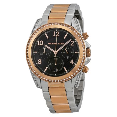 michael kors mk6093 blair|Michael Kors Blair Chronograph Black Dial Two.